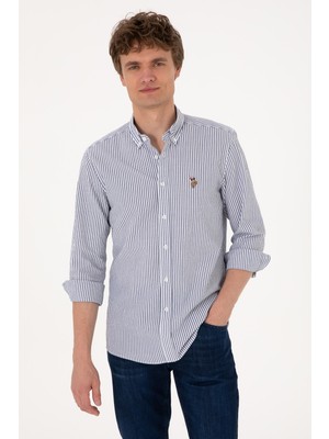 U.s. Polo Assn. Erkek Uzun Kollu Slim Fit %100 Pamuk Gömlek 2103065