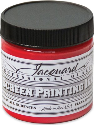 Jacquard Professional Screen Ink Serigrafi Mürekkebi 118ML Bright Red 105