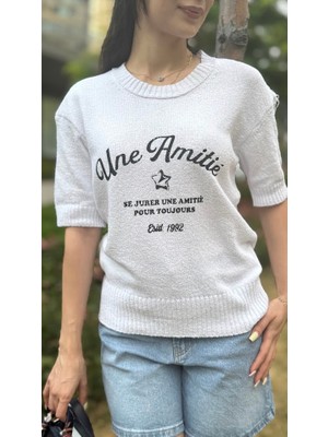 Leilaa Baskılı Merserize T-Shirt