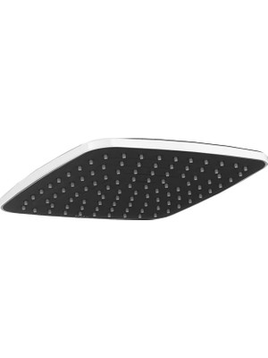 Teska 23*23 cm Yeni Radius Slim Tepe Duşu-Krom&siyah
