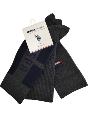 U.S. Polo Assn. Erkek 3'li Çorap Lasıo