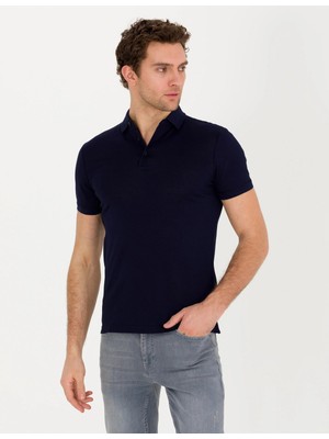 Cacharel Polo Yaka Slim Fit Basic T-Shirt %100 Pamuk 1849055