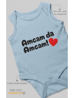 Morivo Kids Amcam Da Amcam! Sıfır Kol Bebek Zıbını %100 Pamuk