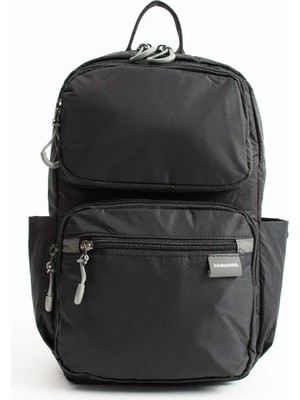 Sanmorris Unisex Suya Dayanıklı Paraşüt Kumaş 5 Bölmeli Laptop Bölmeli Seyahat ve Okul Çantası Sargı