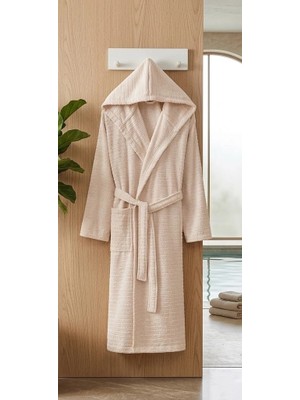 Biçomi Bicomi Ultra-Soft %100 Pamuklu, Hızlı Kuruyan Kapüşonlu Unisex Banyo ve Ev Keyfi Bornozu