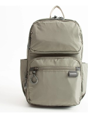Sanmorris Unisex Suya Dayanıklı Paraşüt Kumaş 5 Bölmeli Laptop Bölmeli Seyahat ve Okul Çantası Sargı