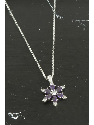 Marsilyan Lotus Zirkon Taşlı Trend Kolye