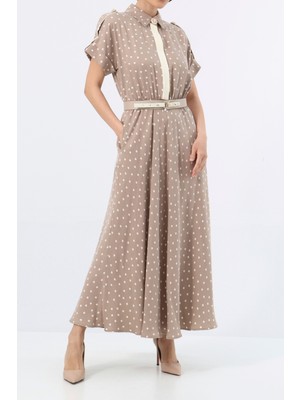 Garnili Puan Tencel Elbise EL-4257