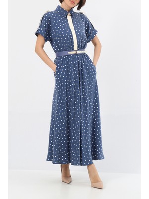 Garnili Puan Tencel Elbise EL-4257