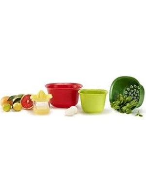 Fantastik Store Intro Kırmızı Karıştırma Kabı Set 5 Parça
