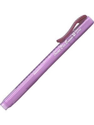 Fantastik Store Clic Eraser 2 Sürgülü Kalem Silgi Şeffaf Gövdeli, Kırmızı