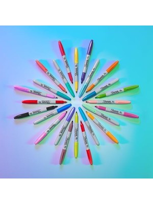 Fantastik Store Glam Pop Kalıcı Markörler, Kalın Ayrıntılar Için Ince Nokta, Çeşitli Canlı Renkler | 12 Keçeli Kalem