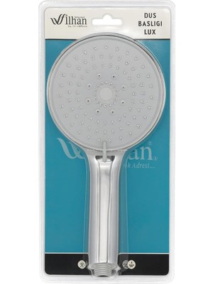 Fantastik Store Lux Turbo Duş Başlığı, 5 Farklı Akış, Yüksek Basınçlı, Su Tasarruflu, Ultra Dayanıklı, Çok Fonksiyonlu, Yüksek Kalite, Vakumlu Ambalaj, El Duşu (Gri)