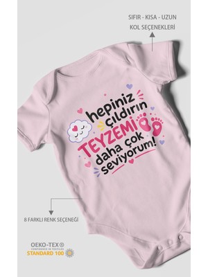 Morivo Kids Teyzeye Özel Kısa Kollu Bebek Body %100 Pamuk