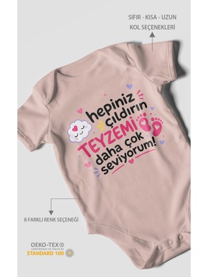 Morivo Kids Teyzeye Özel Kısa Kollu Bebek Body %100 Pamuk