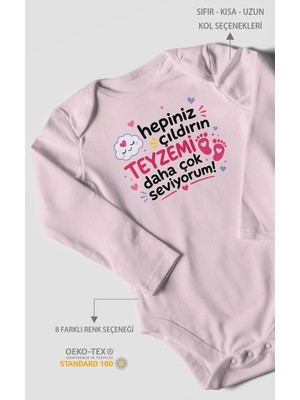 Morivo Kids Teyzeye Özel Uzun Kollu Bebek Body %100 Pamuk