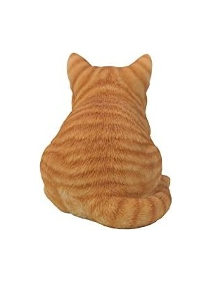 Fantastik Store Hi-Line Hediye Ltd Heykel, Uyuyan Tekir Kedi, Turuncu