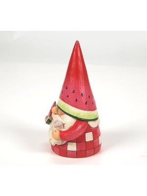 Fantastik Store Jim Shore Heartwood Creek You're One In A Melon Karpuz Cüce Figürin- Reçine El Boyalı Koleksiyon Dekoratif Figürler Ev Dekoru Heykel Raf Heykeli Ofis Koleksiyonu Hediye, 11,5 cm