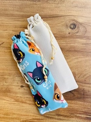 Fantastik Store Lily Tongo, Leke Tutmaz Taşınabilir Çocuk Yemek Seti Amerikan Servis Kedili