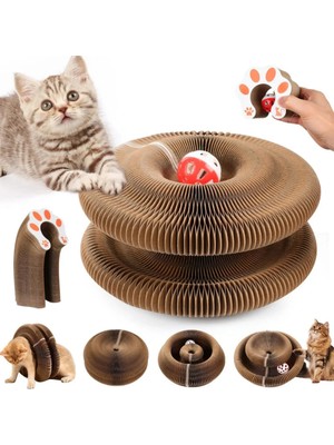 Akıllı Kedi Tırmalama ve Oyun Yatağı – Dayanıklı, Eğlenceli & Konforlu