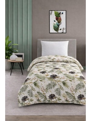 Fantastik Store Tek Kişilik Pike Yatak ÖRTÜSÜ%100 Pamuk 170X230 Yeşil Tüy