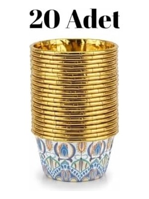 Fantastik Store 20’li Karışık Renk Muffin Cupcake Kalıbı – Desenli, Fırına Dayanıklı Kağıt Muffin Kalıbı (7 Cm)