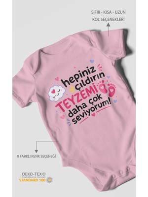 Morivo Kids Teyzeye Özel Kısa Kollu Bebek Body %100 Pamuk