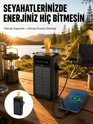 Mulvxkrg KRG02 Taşınabilir Eş Panelli Powerbank Çoklu Cihaz Şarj Destekli Yeni Nesil (Mulvix)