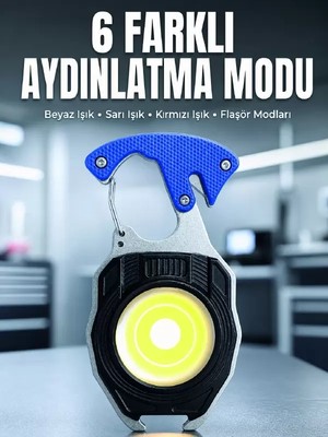Nemere İthalat Araç Kamp Outdoor ve Tamir Işleri Için Çok Amaçlı Cob LED Şarjlı Kurtarma ve Çalışma Fe