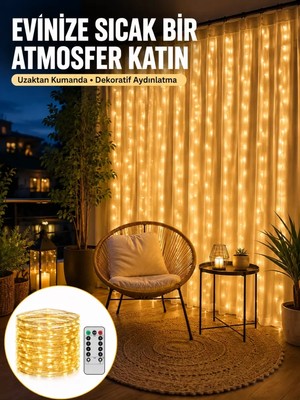 Romantik Ambiyans Için Uzaktan Kumandalı Günışığı Peri LED Yeni Nesil Midastech