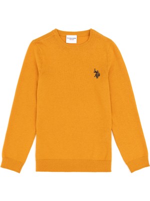 U.s. Polo Assn. Erkek Çocuk Hardal Kazak /triko 50294188-VR072