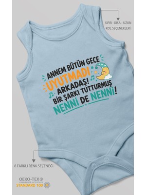 Morivo Kids Anneye Özel Sıfır Kollu Bebek Zıbını %100 Pamuk