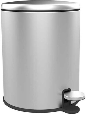 AyrStore Primanova Cigo Pedallı Çöp Kovası 6lt Paslanmaz Mat Iç Kısım Siyah M-E41-30-06