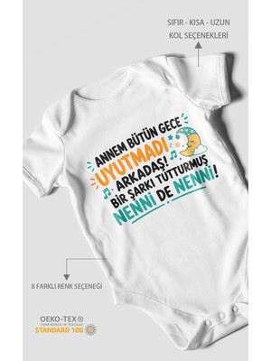 Morivo Kids Anneye Özel Kısa Kollu Bebek Body %100 Pamuk