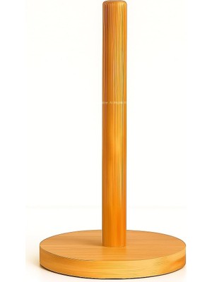 AyrStore Busstier Bambu Kağıt Havluluk Doğal Ahşap Mutfak Tezgahı Için Dikey Kağıt Havlu Standı Mod