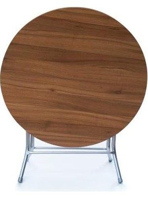 AyrStore Teknor 100 cm Yuvarlak Katlanır Masa -Ders Çalışma ve Yemek Masası