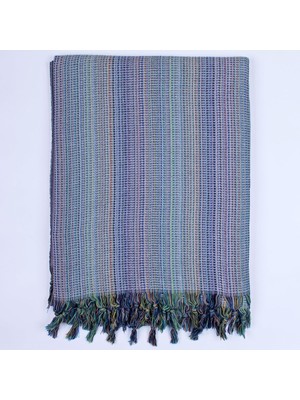 AyrStore Püskül Boho Çift Kişilik Yatak Örtüsü ve Pike /%100 Pamuklu Ince Hafif Yazlık Battaniye & D
