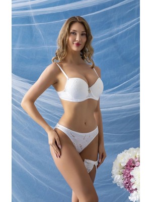 Marsilyan Sütyen, Slip Külot ve Bacak Bandı Takım Ekru