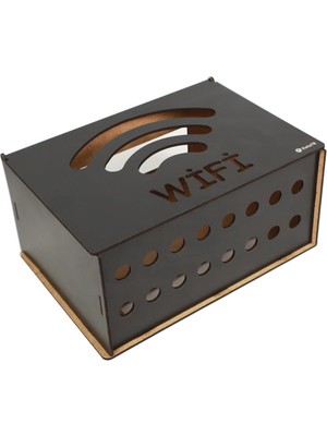 AyrStore Kututr Dekoratif Modem Saklama Kutusu/wifi/siyah
