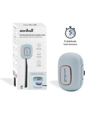 AyrStore Steriball Diş Fırçaları Için Akıllı Koruma Cihazı Diş Fırçası Için - Mavi