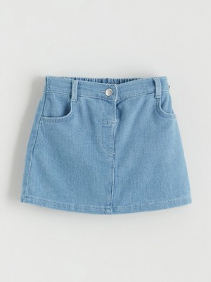 Lc Waikiki Yeni Sezon Beli Ayarlanabilir Lastikli Kız Çocuk Jean Etek