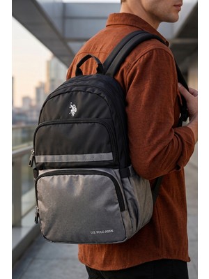U.S. Polo Assn. Us Polo Assn Plcan 25108-25109 Unisex Okul Sırt Çantası Öğrenci Günlük Seyahat Tatil Spor Yürüyüş Seyahat Gezi Kamp Günlük Çanta