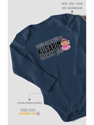 Morivo Kids Amcaya Özel Uzun Kollu Bebek Body %100 Pamuk