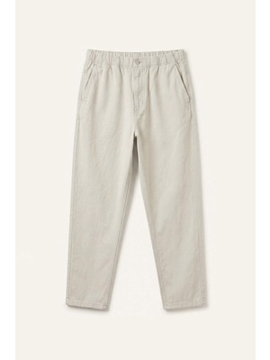 DeFacto Baggy Fit Elastik Bel Bej Pantolon H5888AX26AU
