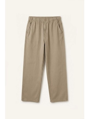 DeFacto Baggy Fit Elastik Bel Açık Kahverengi Pantolon H5888AX26AU