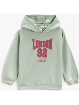 Koton Baskılı Kapüşonlu Sweatshirt