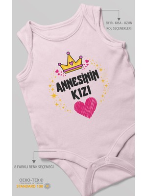 Morivo Kids Annesinin Kızı Sıfır Kollu Bebek Zıbını %100 Pamuk