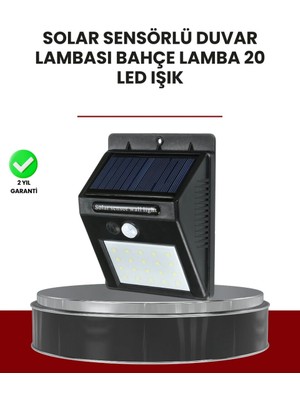 Herşey Trend Bahçe ve Dış Mekanlar Için Güneş Enerjili 20 LED Hareket Sensörlü Lamba
