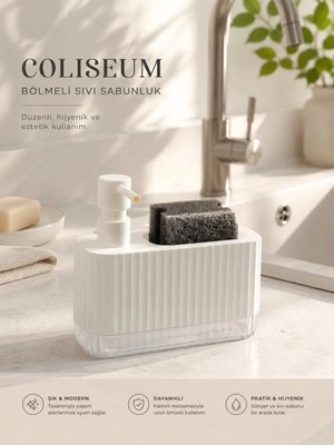 Okyanus Home Coliseum Sıvı Sabunluk Seti Beyaz