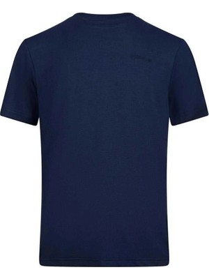 2AS Wınson Erkek Viloft Sıfır Yaka T-Shirt Lacivert 2ASWINMFBSS24